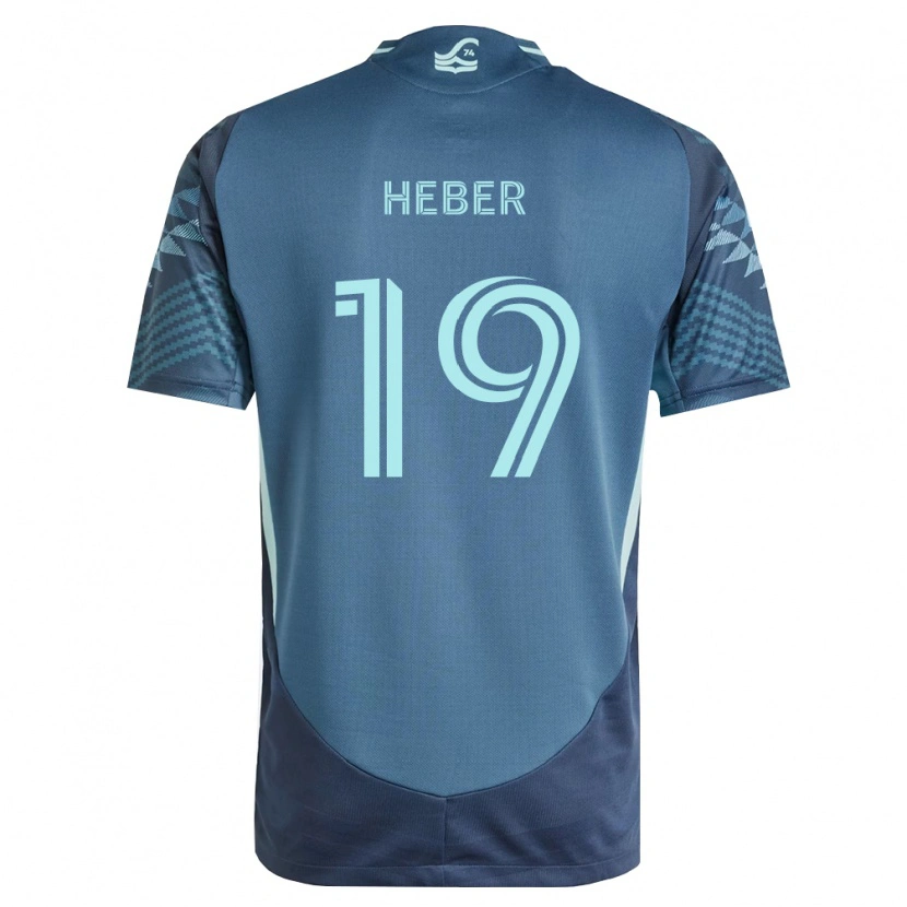 Danxen Mænd Héber #19 Marineblå Grøn Udebane Spillertrøjer 2026/27 Trøje T-Shirt