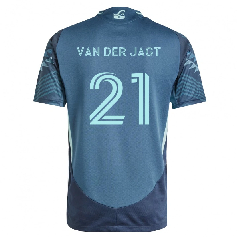 Danxen Mænd Olivia Van Der Jagt #21 Marineblå Grøn Udebane Spillertrøjer 2026/27 Trøje T-Shirt