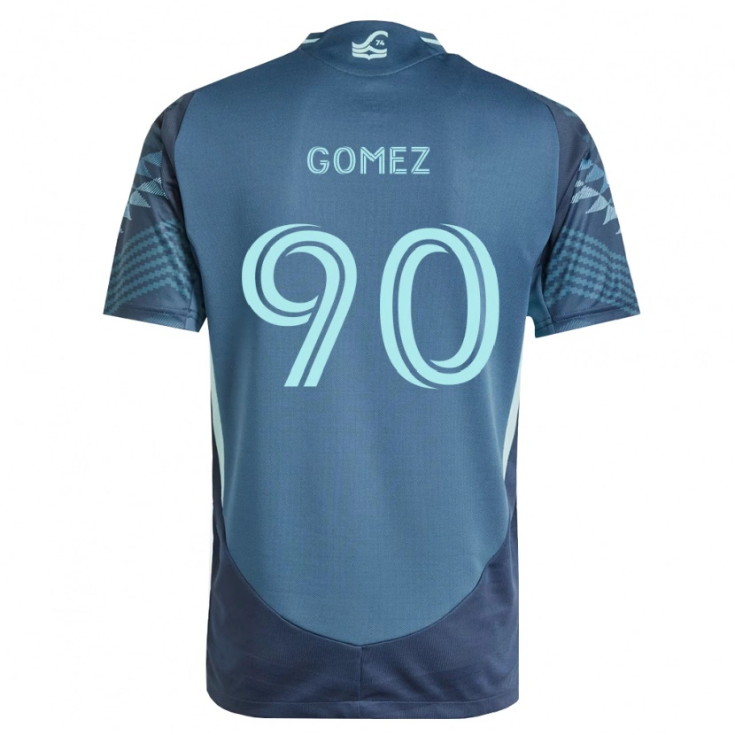 Danxen Mænd Sebastian Gomez #90 Marineblå Grøn Udebane Spillertrøjer 2026/27 Trøje T-Shirt