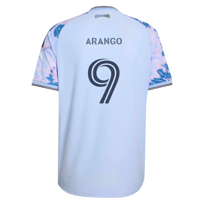 Danxen Mænd Cristian Arango #9 Kongelig Blå Hvid Sort Udebane Spillertrøjer 2026/27 Trøje T-Shirt