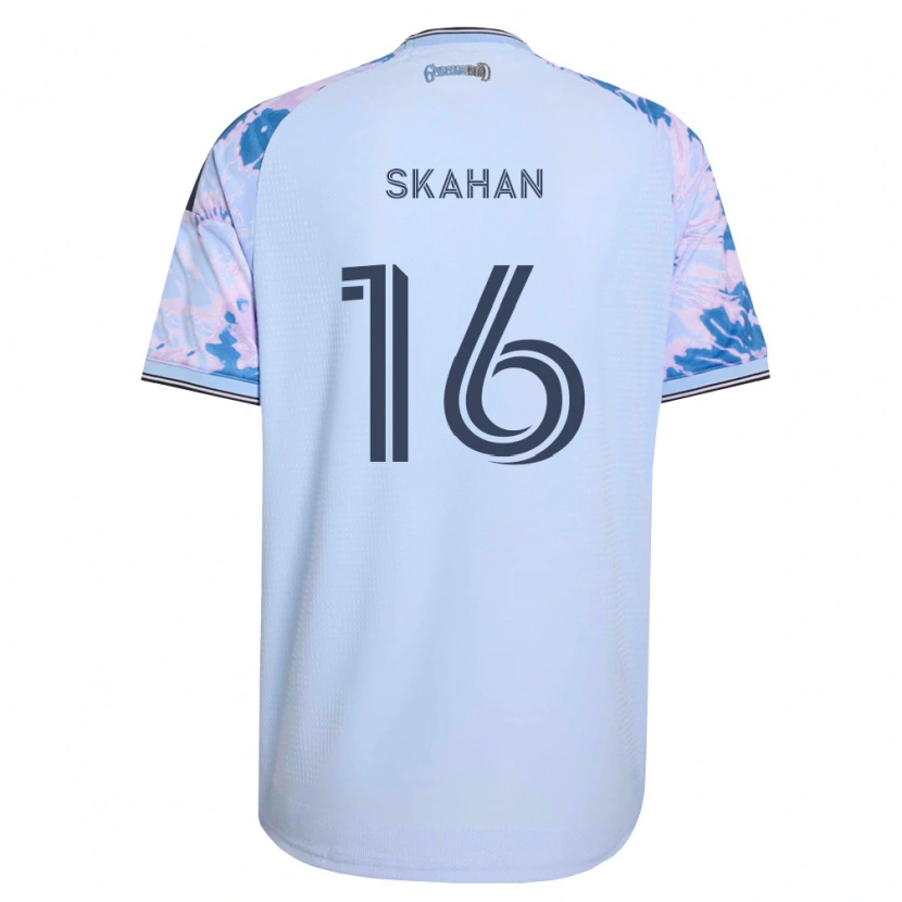 Danxen Mænd Jack Skahan #16 Kongelig Blå Hvid Sort Udebane Spillertrøjer 2026/27 Trøje T-Shirt