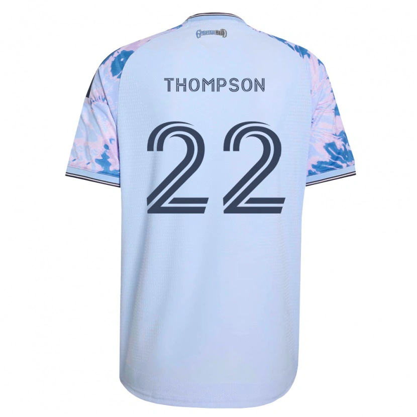 Danxen Mænd Tommy Thompson #22 Kongelig Blå Hvid Sort Udebane Spillertrøjer 2026/27 Trøje T-Shirt
