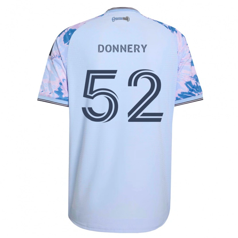 Danxen Mænd Julian Donnery #52 Kongelig Blå Hvid Sort Udebane Spillertrøjer 2026/27 Trøje T-Shirt