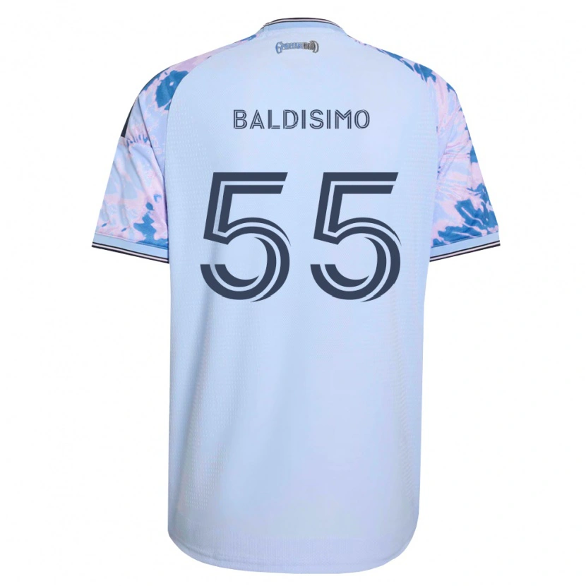 Danxen Mænd Michael Baldisimo #55 Kongelig Blå Hvid Sort Udebane Spillertrøjer 2026/27 Trøje T-Shirt