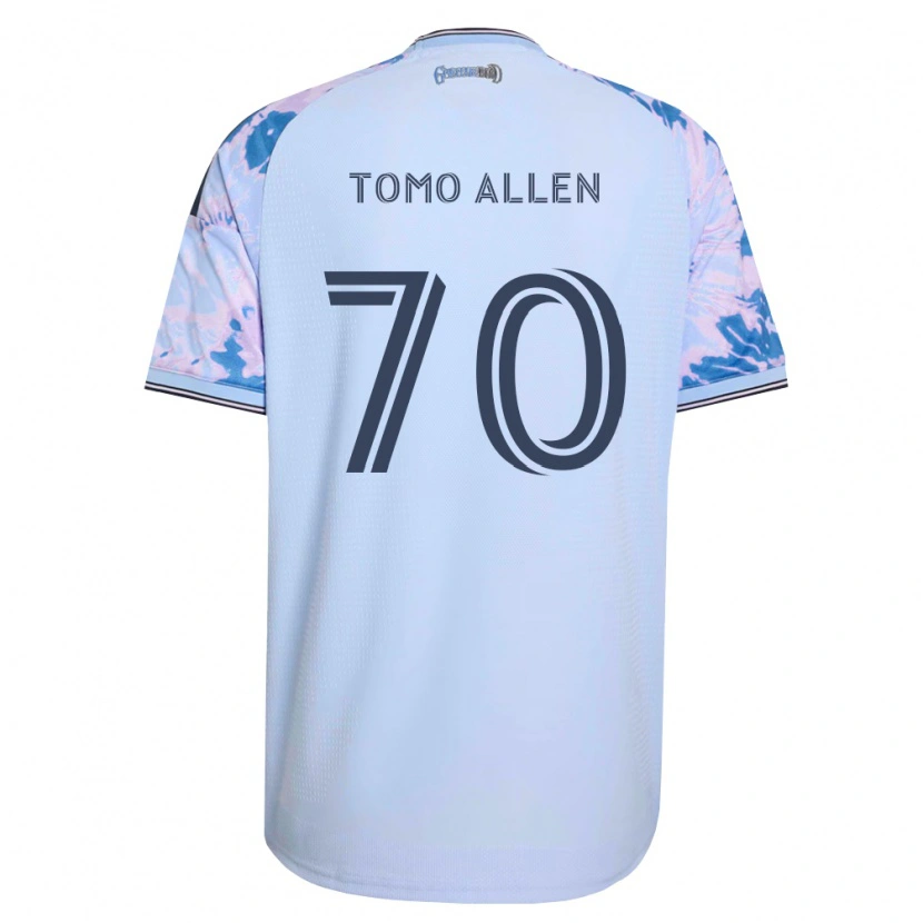 Danxen Mænd Tomo Allen #70 Kongelig Blå Hvid Sort Udebane Spillertrøjer 2026/27 Trøje T-Shirt