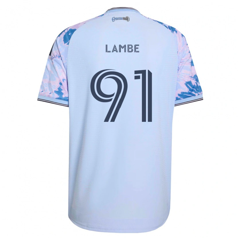 Danxen Mænd Connor Lambe #91 Kongelig Blå Hvid Sort Udebane Spillertrøjer 2026/27 Trøje T-Shirt