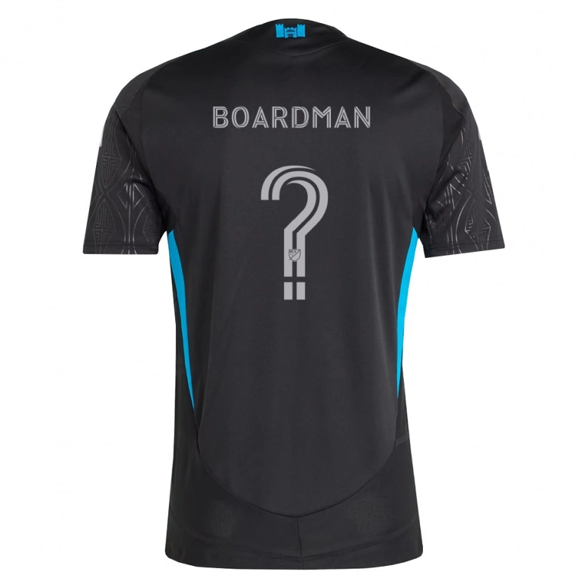 Danxen Mænd Erik Pena-Boardman #0 Sort Hvid Himmelblå Udebane Spillertrøjer 2026/27 Trøje T-Shirt
