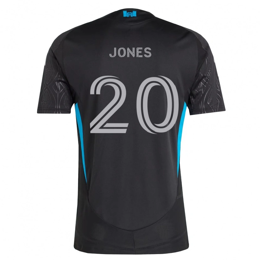 Danxen Mænd Derrick Jones #20 Sort Hvid Himmelblå Udebane Spillertrøjer 2026/27 Trøje T-Shirt
