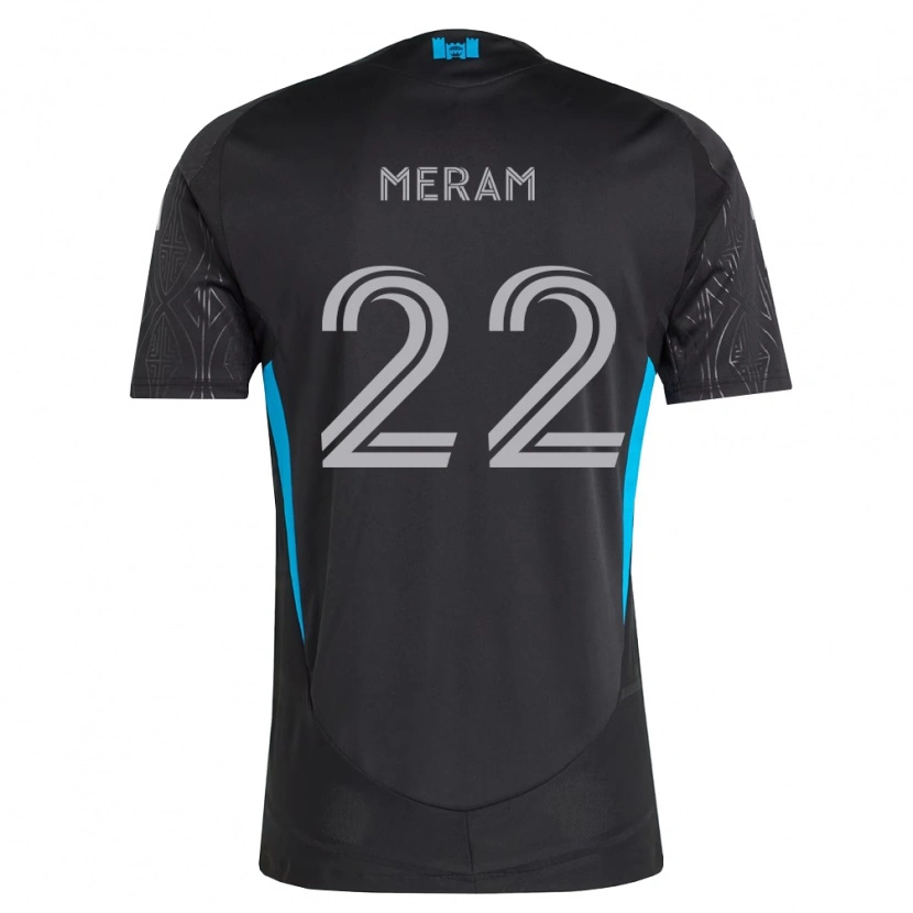 Danxen Mænd Justin Meram #22 Sort Hvid Himmelblå Udebane Spillertrøjer 2026/27 Trøje T-Shirt