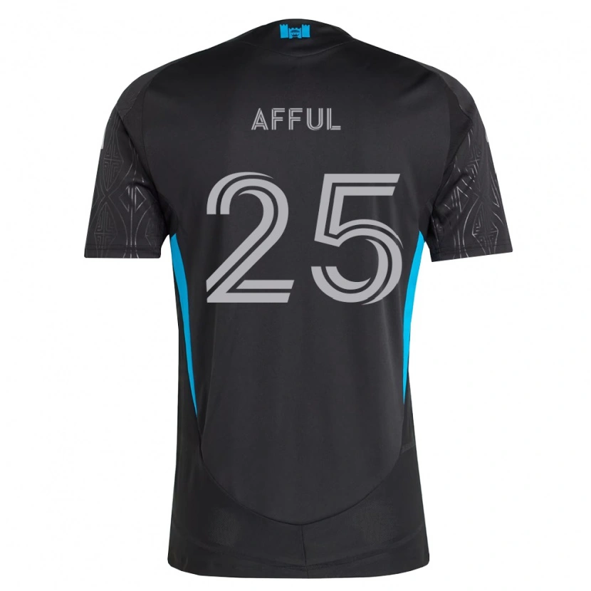 Danxen Mænd Harrison Afful #25 Sort Hvid Himmelblå Udebane Spillertrøjer 2026/27 Trøje T-Shirt