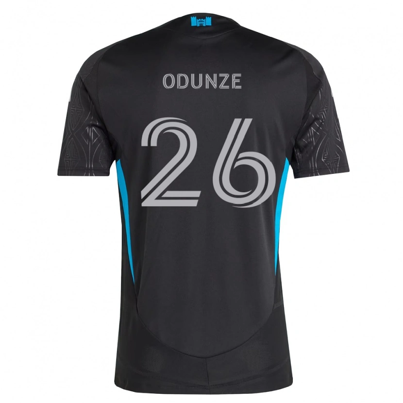Danxen Mænd Chituru Odunze #26 Sort Hvid Himmelblå Udebane Spillertrøjer 2026/27 Trøje T-Shirt