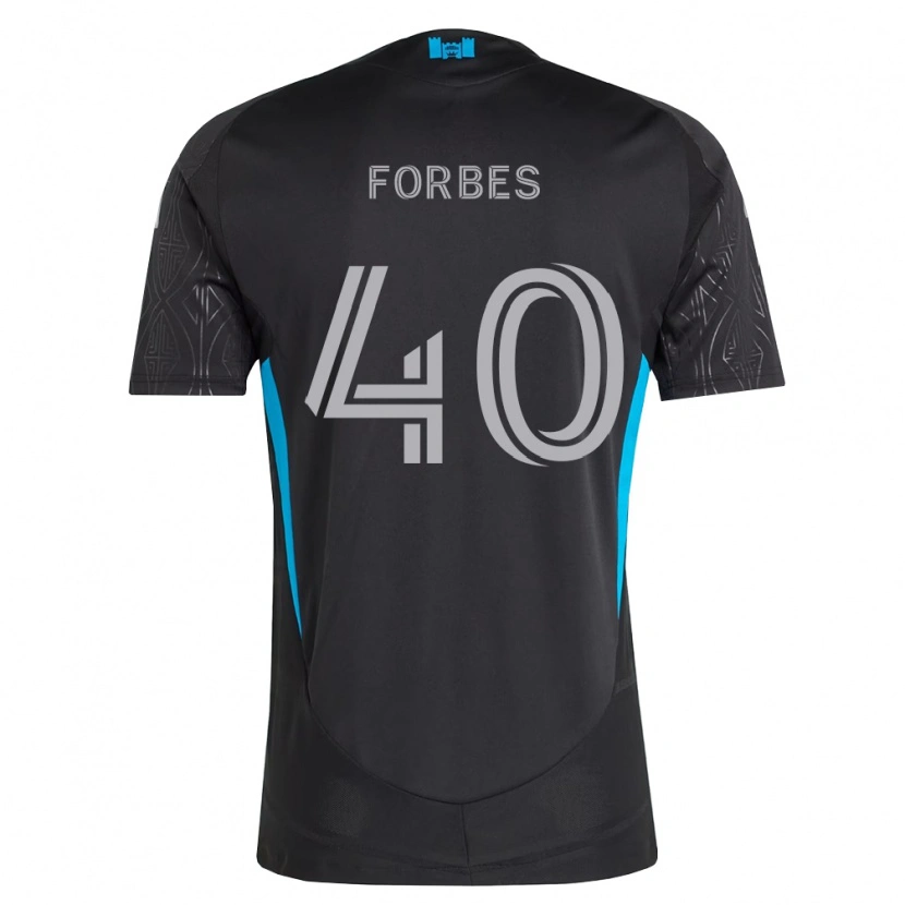 Danxen Mænd Jahlane Forbes #40 Sort Hvid Himmelblå Udebane Spillertrøjer 2026/27 Trøje T-Shirt