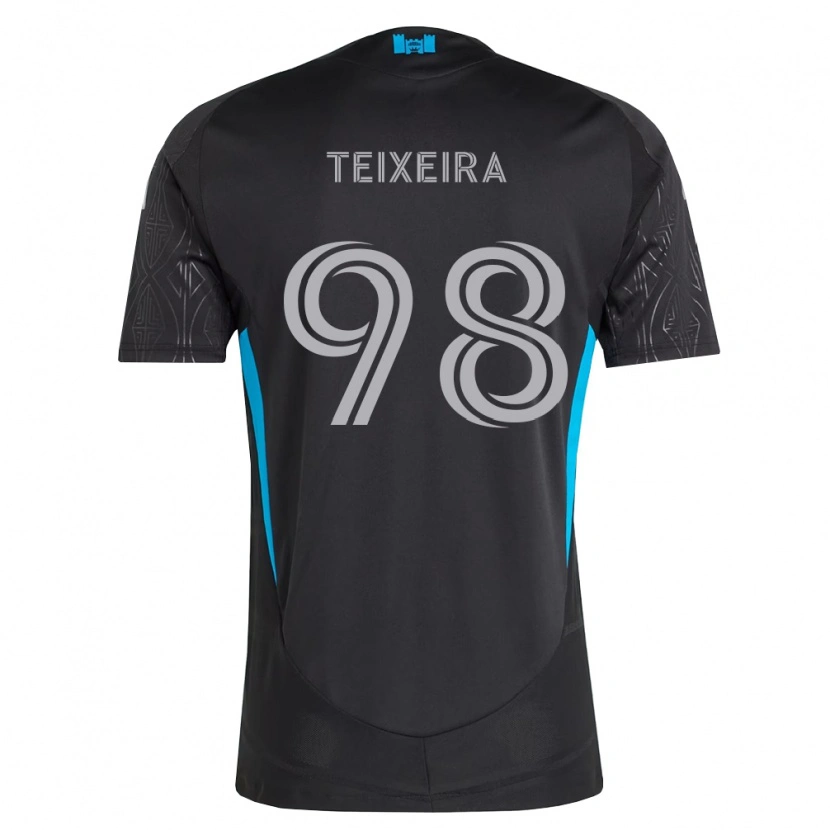 Danxen Mænd Nickolas Teixeira #98 Sort Hvid Himmelblå Udebane Spillertrøjer 2026/27 Trøje T-Shirt