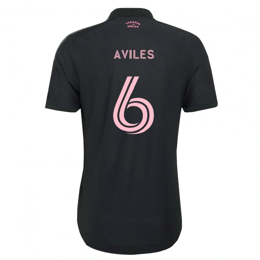 Danxen Mænd Tomás Avilés #6 Pink Sort Hvid Udebane Spillertrøjer 2026/27 Trøje T-Shirt