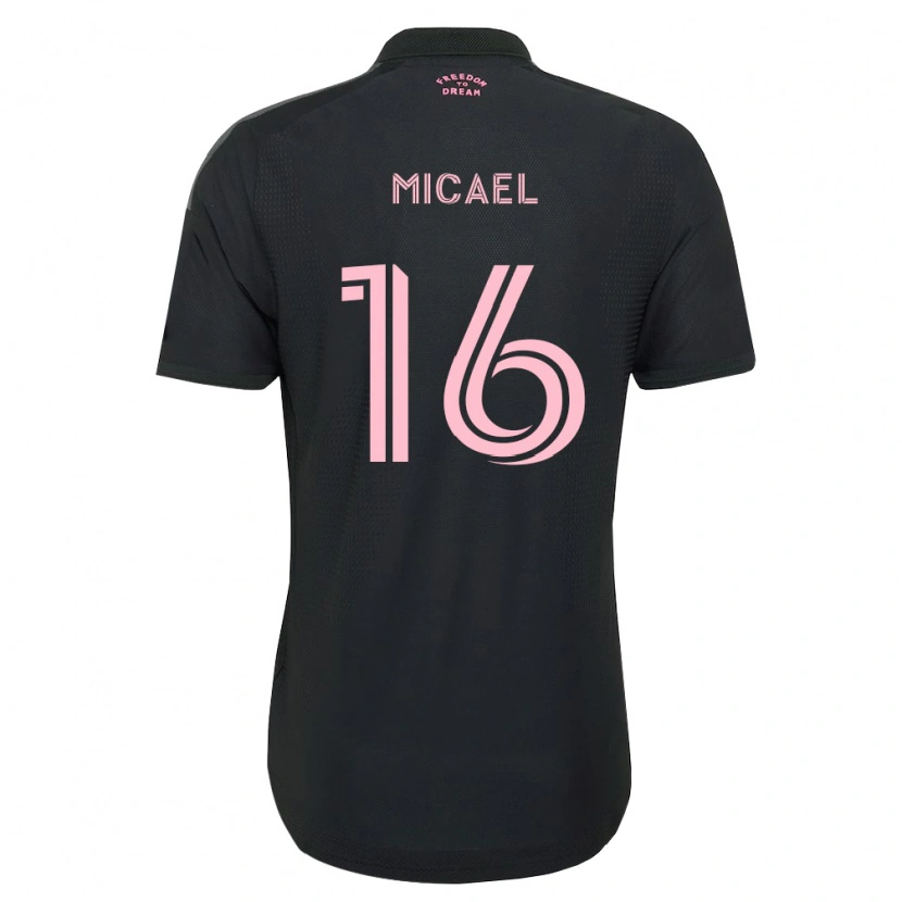 Danxen Mænd Micael Dos Santos Silva #16 Pink Sort Hvid Udebane Spillertrøjer 2026/27 Trøje T-Shirt
