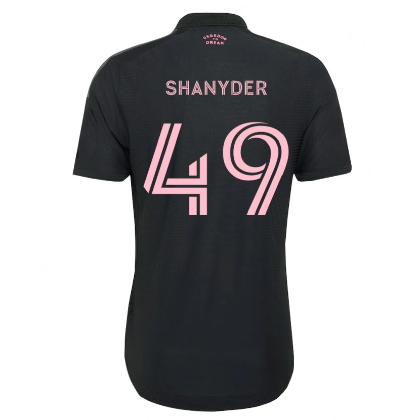Danxen Mænd Shanyder Borgelin #49 Pink Sort Hvid Udebane Spillertrøjer 2026/27 Trøje T-Shirt