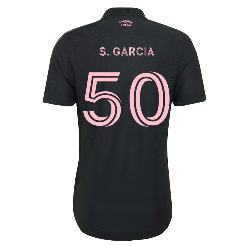 Danxen Mænd Santiago Garcia #50 Pink Sort Hvid Udebane Spillertrøjer 2026/27 Trøje T-Shirt