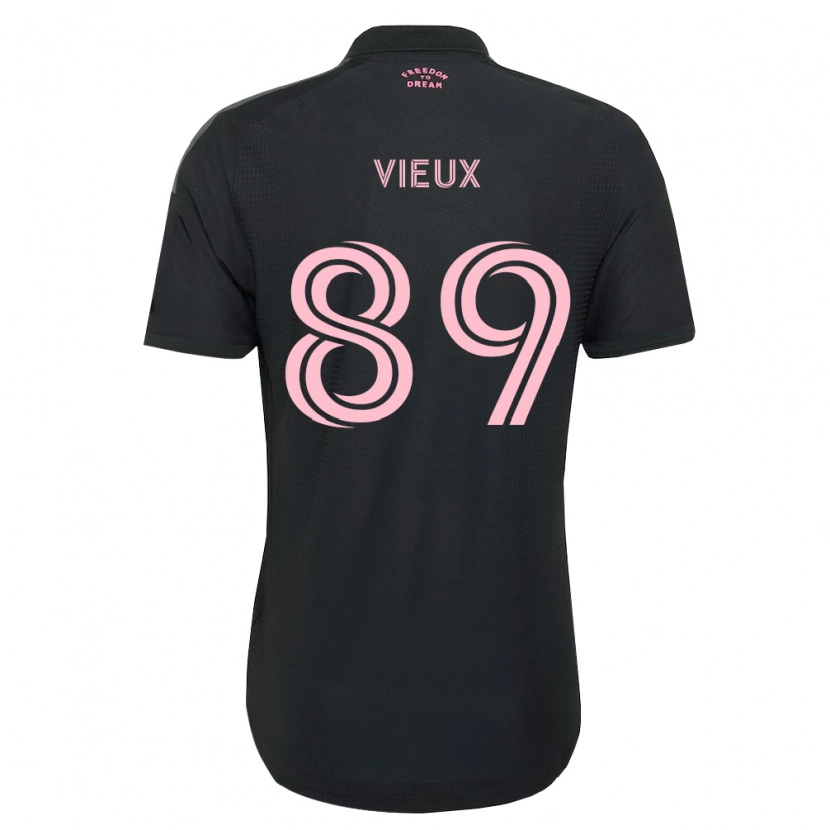 Danxen Mænd Matthias Vieux #89 Pink Sort Hvid Udebane Spillertrøjer 2026/27 Trøje T-Shirt