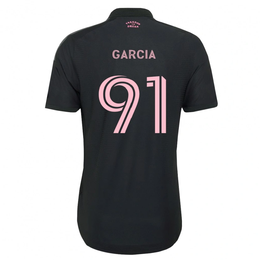 Danxen Mænd Lesther García #91 Pink Sort Hvid Udebane Spillertrøjer 2026/27 Trøje T-Shirt