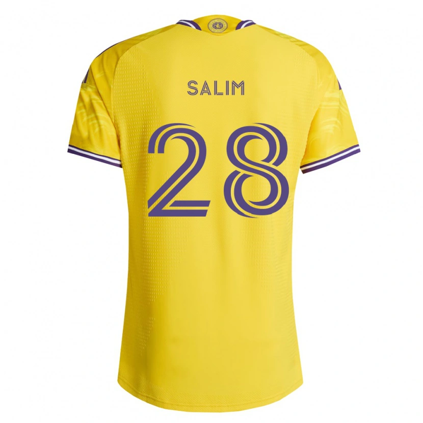 Danxen Mænd Abdi Salim #28 Gul Lilla Udebane Spillertrøjer 2026/27 Trøje T-Shirt