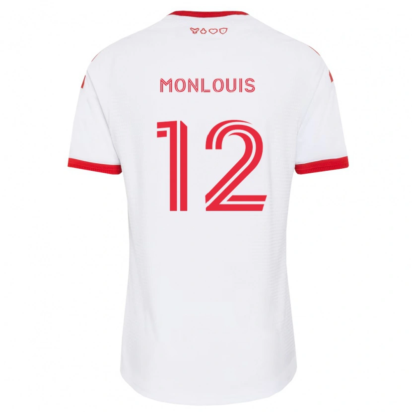 Danxen Mænd Zane Monlouis #12 Hvid Rød Sort Udebane Spillertrøjer 2026/27 Trøje T-Shirt