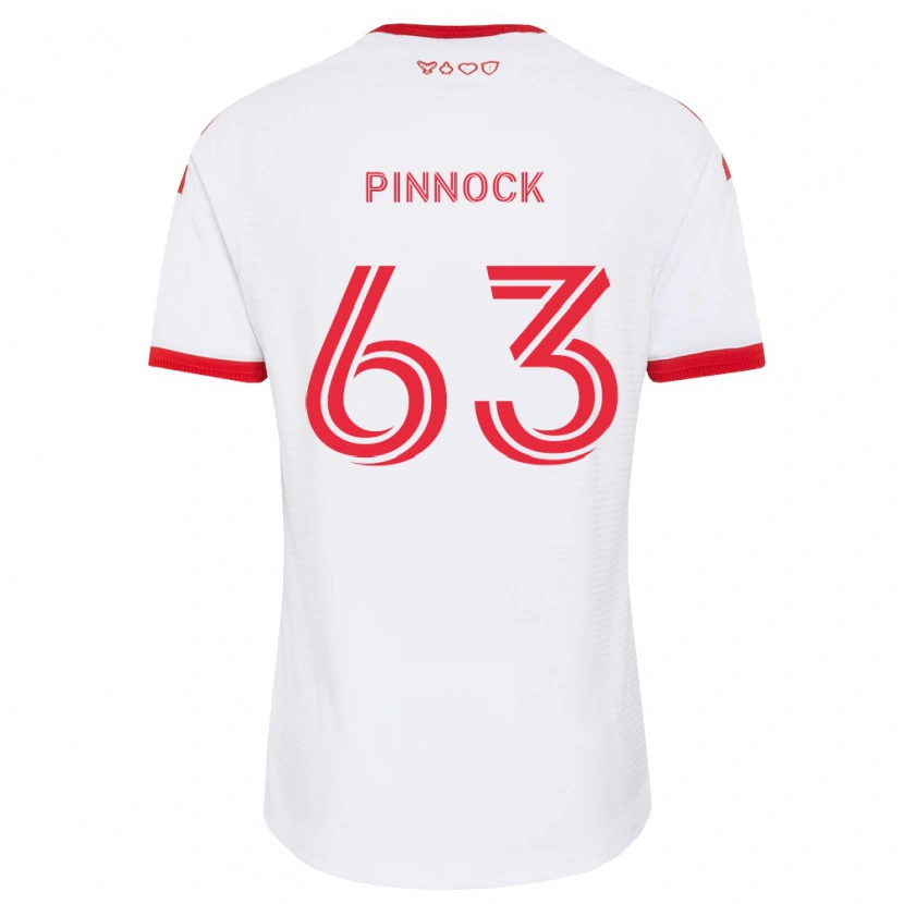 Danxen Mænd Shyon Pinnock #63 Hvid Rød Sort Udebane Spillertrøjer 2026/27 Trøje T-Shirt