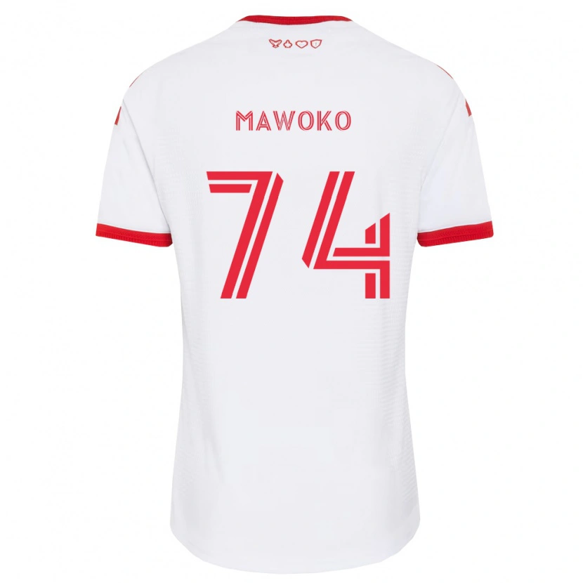 Danxen Mænd Kundai Mawoko #74 Hvid Rød Sort Udebane Spillertrøjer 2026/27 Trøje T-Shirt