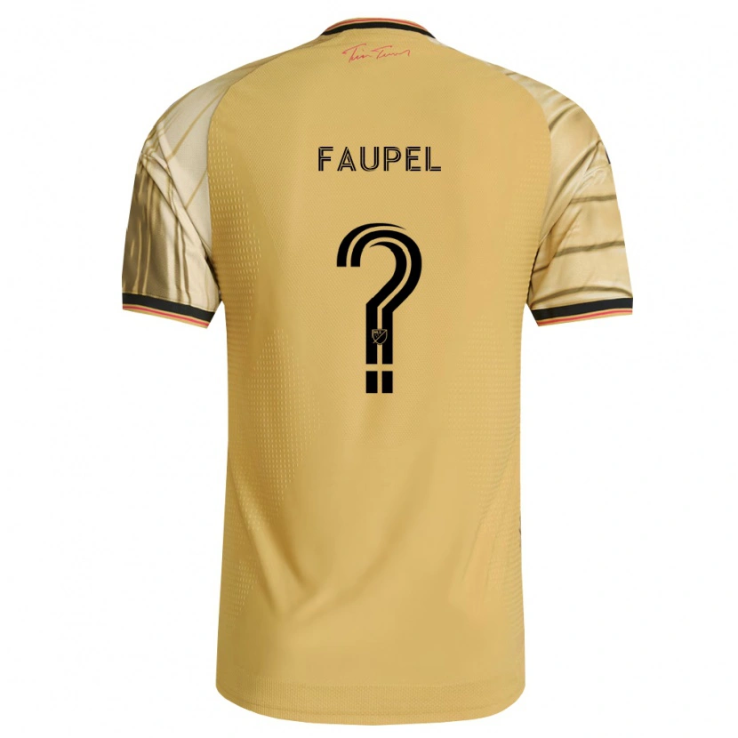 Danxen Mænd Anthony Faupel #0 Brun Gul Sort Udebane Spillertrøjer 2026/27 Trøje T-Shirt