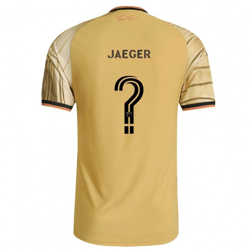 Danxen Mænd Kai Jaeger #0 Brun Gul Sort Udebane Spillertrøjer 2026/27 Trøje T-Shirt