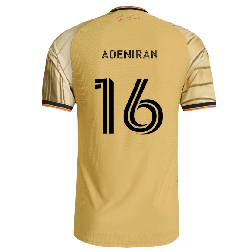Danxen Mænd Samuel Adeniran #16 Brun Gul Sort Udebane Spillertrøjer 2026/27 Trøje T-Shirt