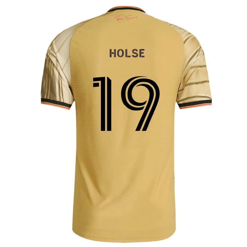 Danxen Mænd Carlo Holse #19 Brun Gul Sort Udebane Spillertrøjer 2026/27 Trøje T-Shirt