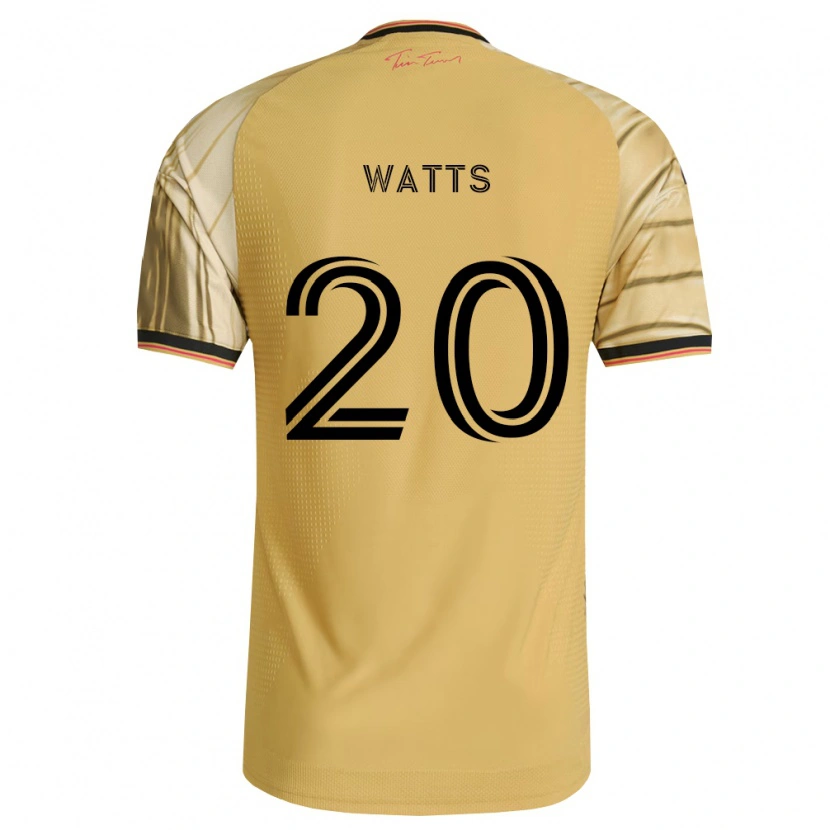 Danxen Mænd Akil Watts #20 Brun Gul Sort Udebane Spillertrøjer 2026/27 Trøje T-Shirt