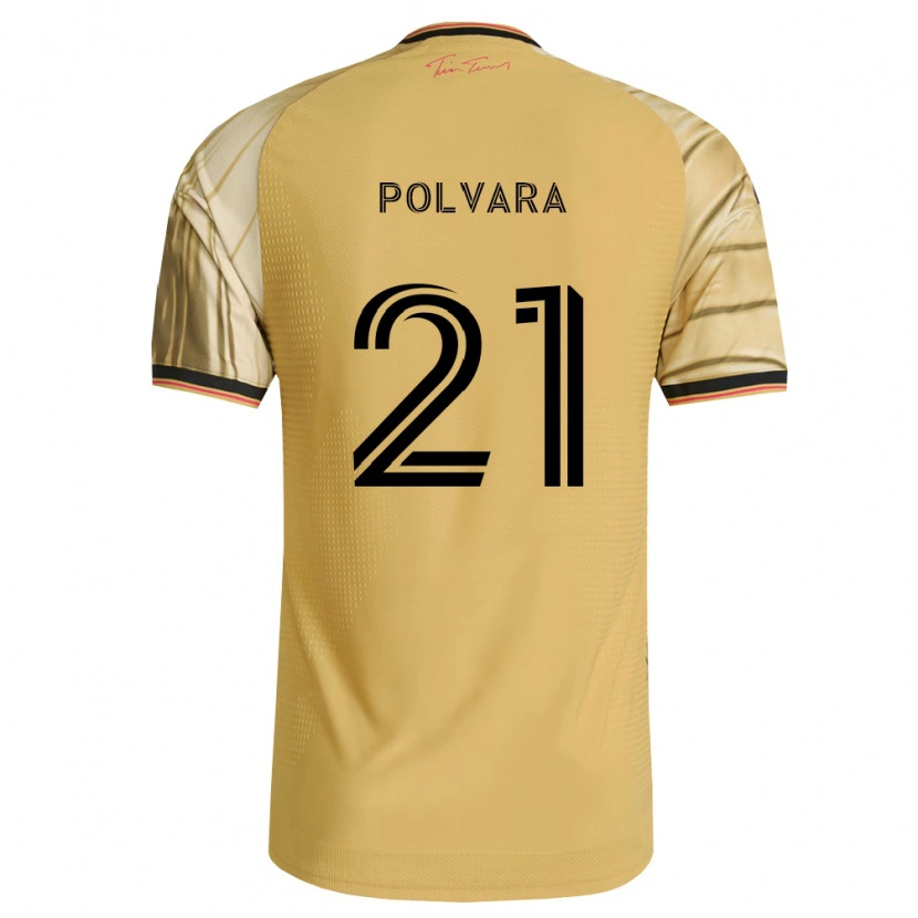 Danxen Mænd Dante Polvara #21 Brun Gul Sort Udebane Spillertrøjer 2026/27 Trøje T-Shirt