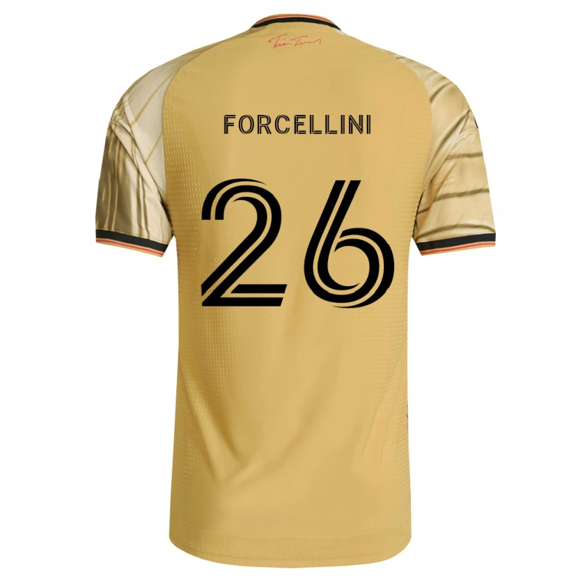 Danxen Mænd Cooper Forcellini #26 Brun Gul Sort Udebane Spillertrøjer 2026/27 Trøje T-Shirt