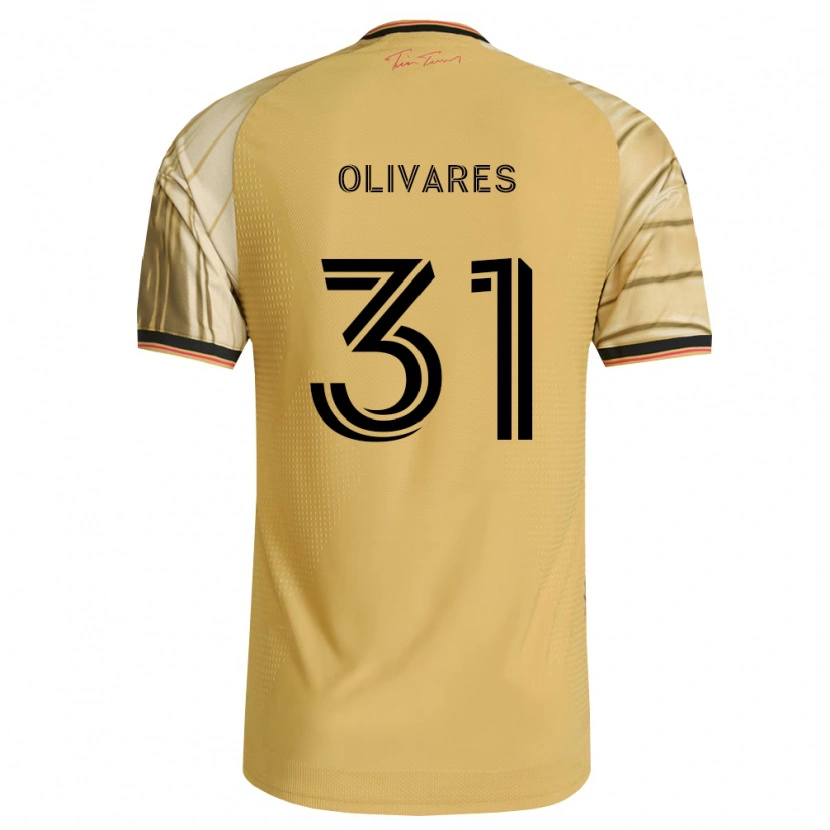 Danxen Mænd Christian Olivares #31 Brun Gul Sort Udebane Spillertrøjer 2026/27 Trøje T-Shirt