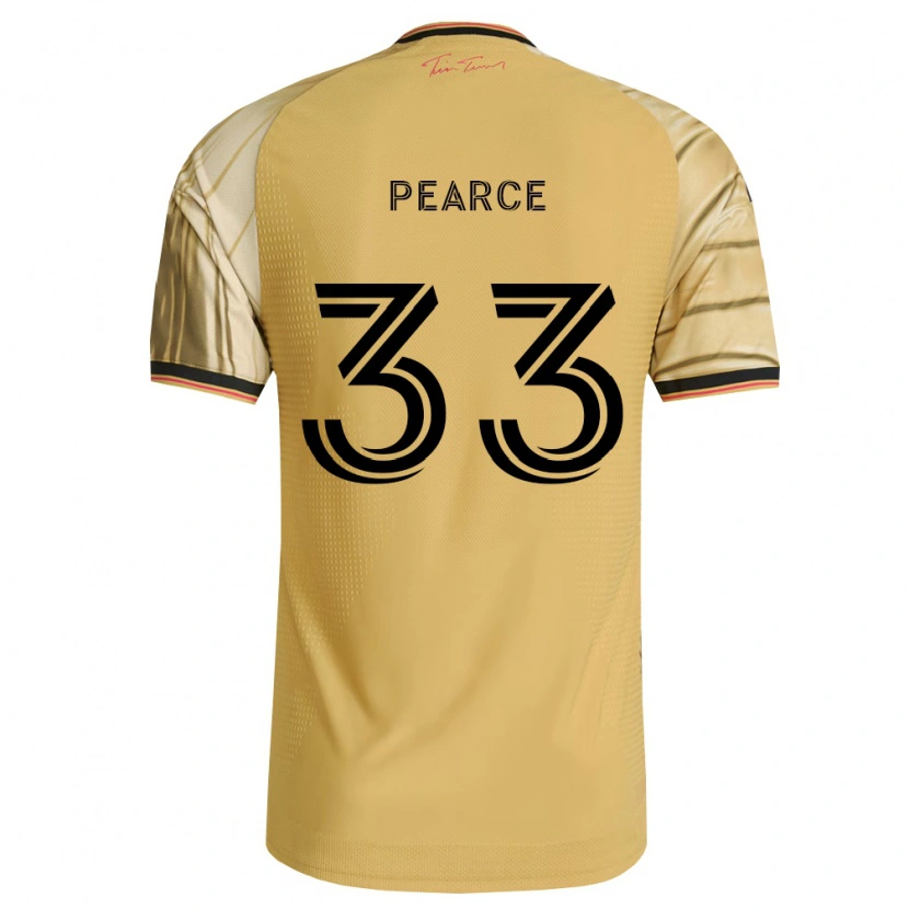 Danxen Mænd Tyson Pearce #33 Brun Gul Sort Udebane Spillertrøjer 2026/27 Trøje T-Shirt