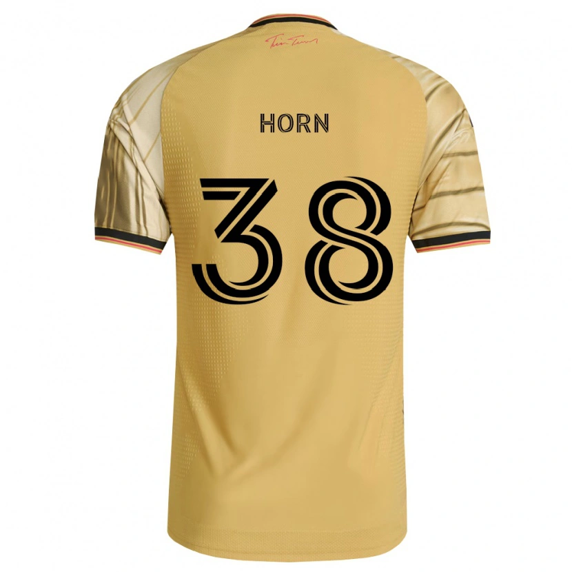 Danxen Mænd Jannes Horn #38 Brun Gul Sort Udebane Spillertrøjer 2026/27 Trøje T-Shirt