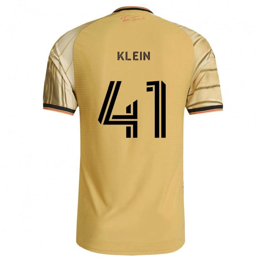 Danxen Mænd Johnny Klein #41 Brun Gul Sort Udebane Spillertrøjer 2026/27 Trøje T-Shirt
