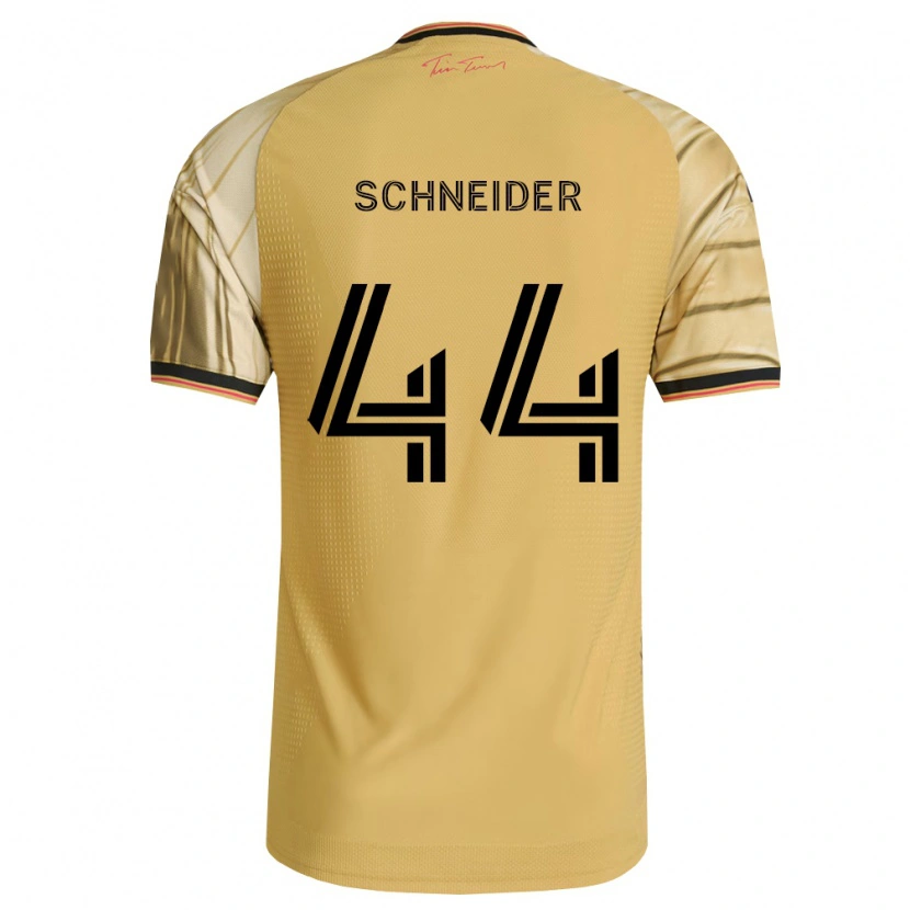 Danxen Mænd Max Schneider #44 Brun Gul Sort Udebane Spillertrøjer 2026/27 Trøje T-Shirt