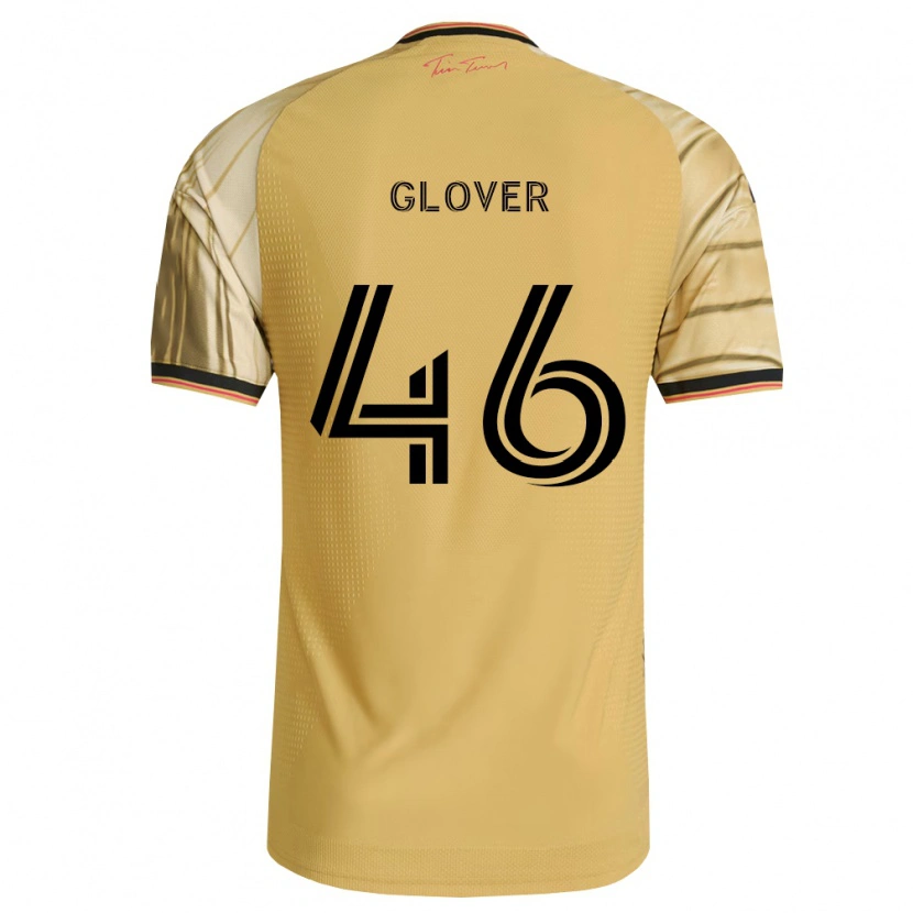 Danxen Mænd Caden Glover #46 Brun Gul Sort Udebane Spillertrøjer 2026/27 Trøje T-Shirt