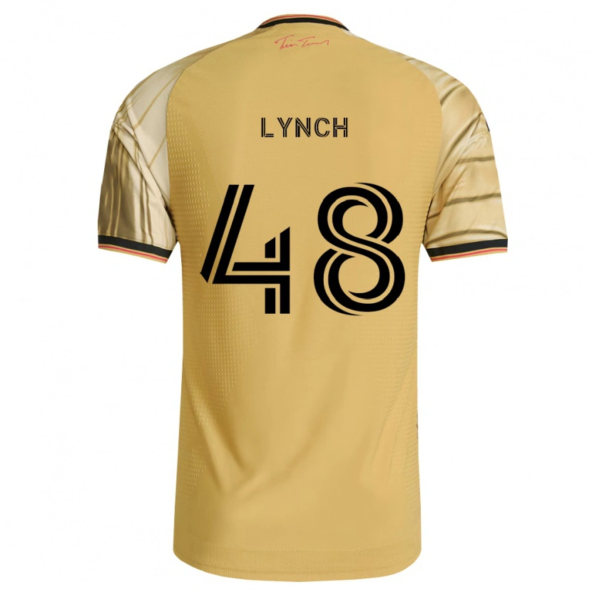 Danxen Mænd Riley Lynch #48 Brun Gul Sort Udebane Spillertrøjer 2026/27 Trøje T-Shirt