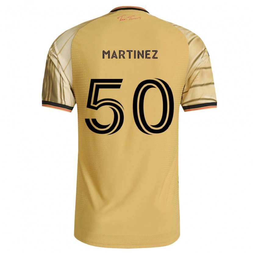 Danxen Mænd Nate Martinez #50 Brun Gul Sort Udebane Spillertrøjer 2026/27 Trøje T-Shirt
