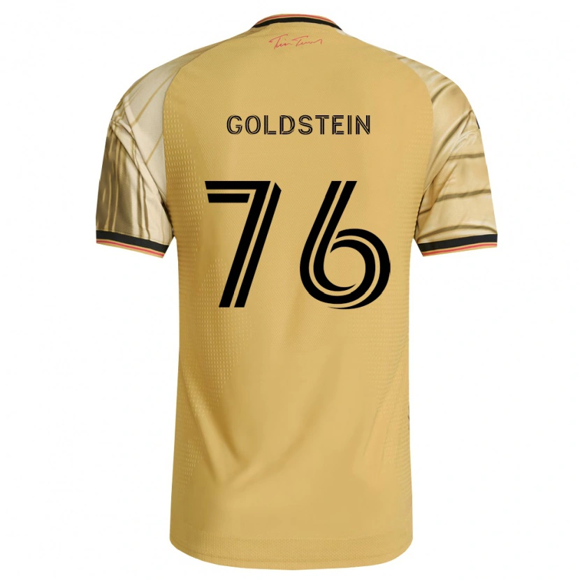 Danxen Mænd Sam Goldstein #76 Brun Gul Sort Udebane Spillertrøjer 2026/27 Trøje T-Shirt