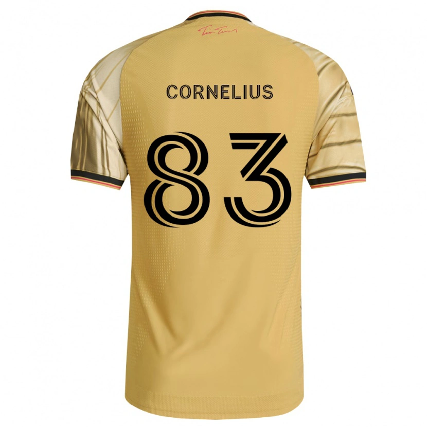 Danxen Mænd Lorenzo Cornelius #83 Brun Gul Sort Udebane Spillertrøjer 2026/27 Trøje T-Shirt