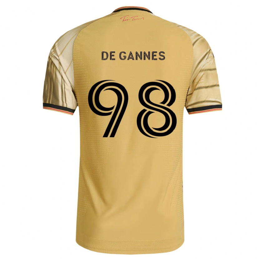 Danxen Mænd Andrew De Gannes #98 Brun Gul Sort Udebane Spillertrøjer 2026/27 Trøje T-Shirt