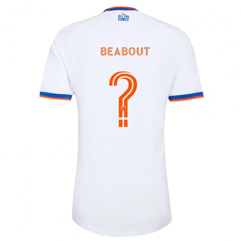Danxen Mænd Oli Beabout #0 Hvid Marineblå Orange Udebane Spillertrøjer 2026/27 Trøje T-Shirt