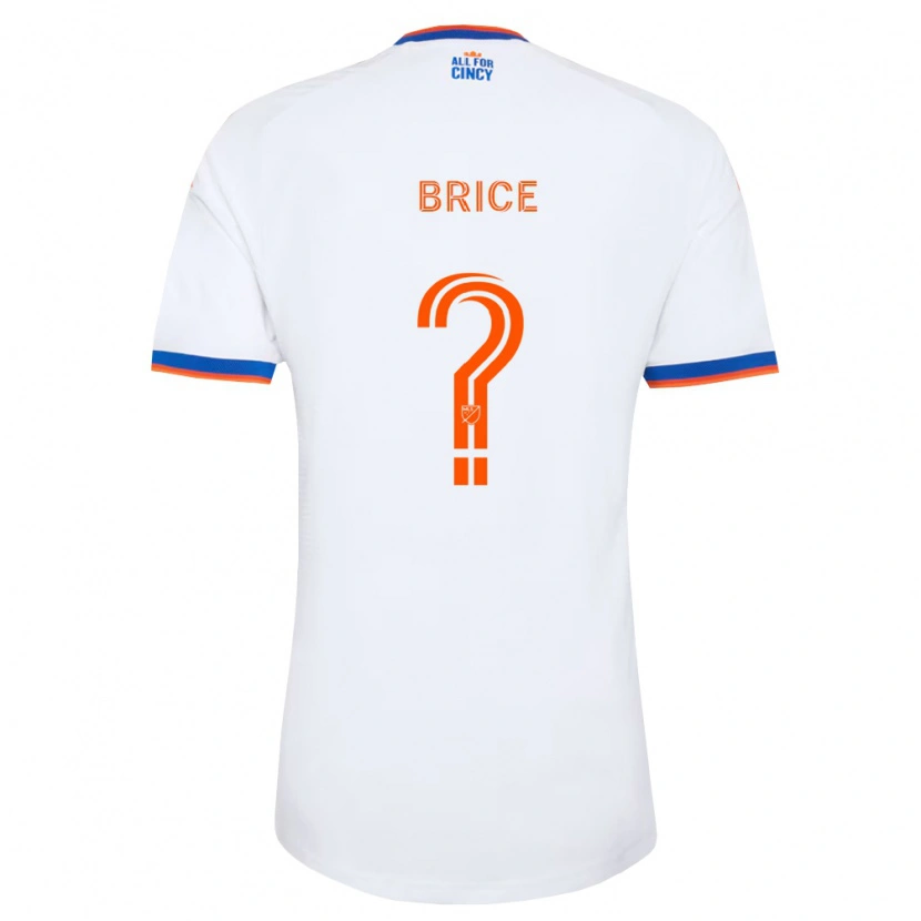 Danxen Mænd Nolan Brice #0 Hvid Marineblå Orange Udebane Spillertrøjer 2026/27 Trøje T-Shirt