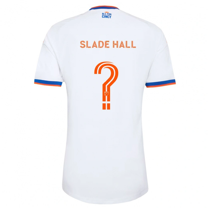 Danxen Mænd Slade Hall #0 Hvid Marineblå Orange Udebane Spillertrøjer 2026/27 Trøje T-Shirt