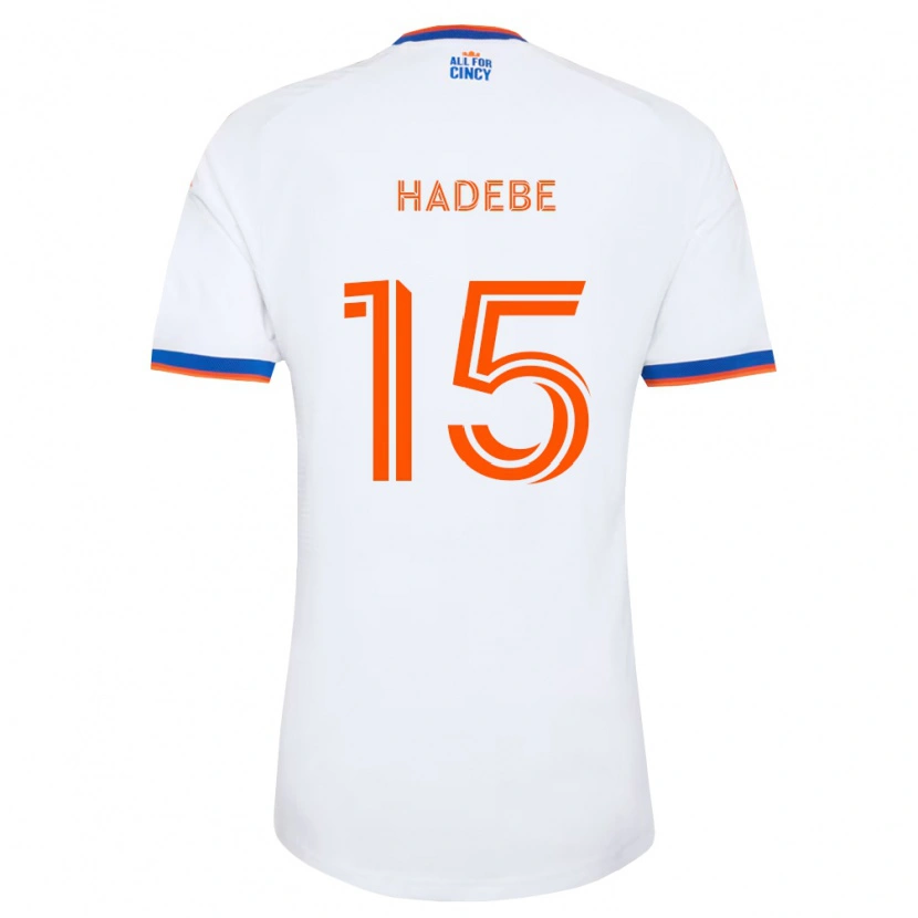 Danxen Mænd Teenage Hadebe #15 Hvid Marineblå Orange Udebane Spillertrøjer 2026/27 Trøje T-Shirt