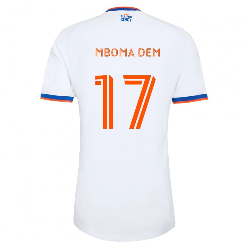 Danxen Mænd Kenji Mboma Dem #17 Hvid Marineblå Orange Udebane Spillertrøjer 2026/27 Trøje T-Shirt